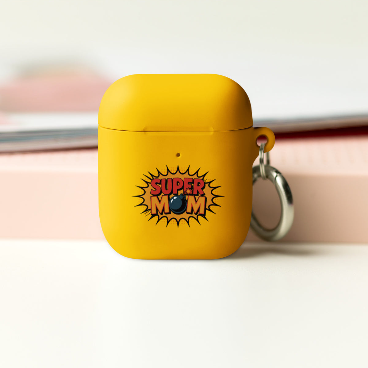 Super Mom – AirPods® Gift Case - Yellow AirPods - Tech Accessories