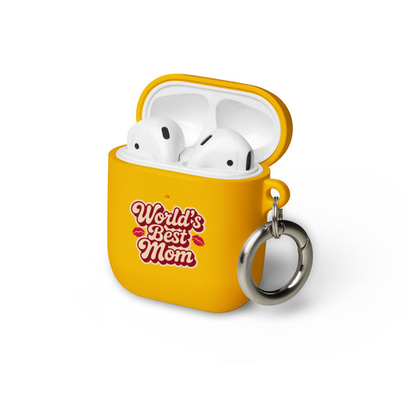 World’s Best Mom – AirPods® Case - Yellow AirPods - Tech Accessories