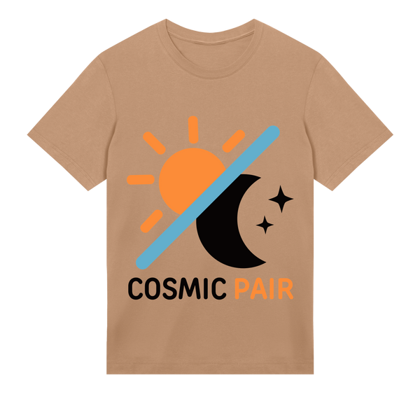 Cosmic Harmony - Sun and Moon T-Shirt - Sand men - T-shirts