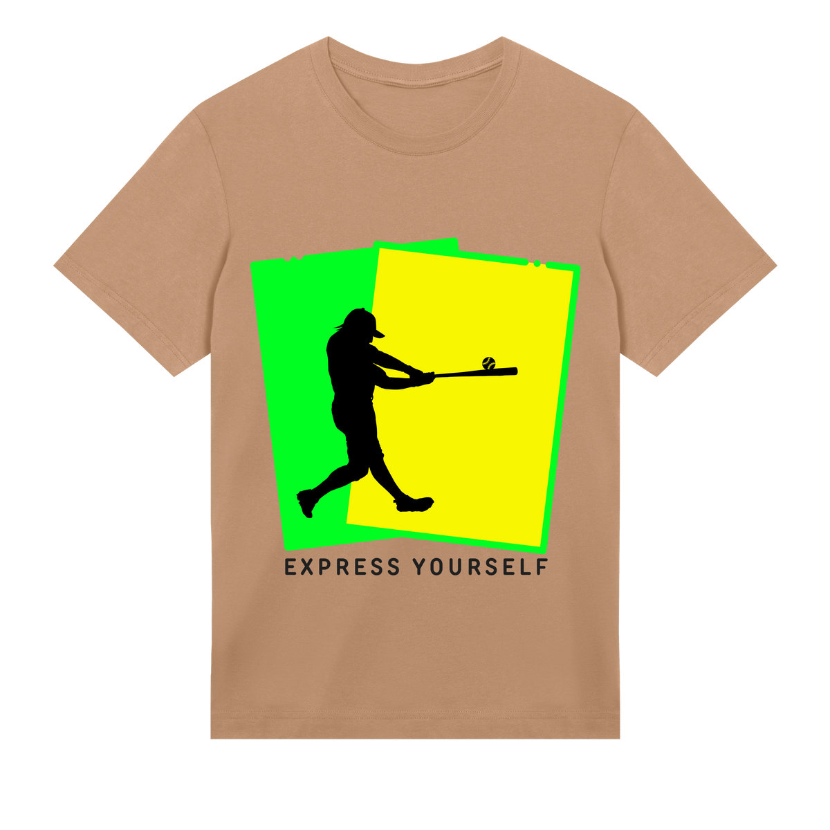 Bold Baseball Silhouette Shirt - Sand men - T-shirts