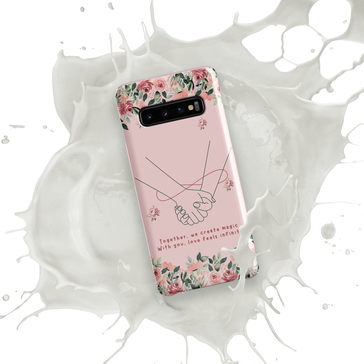 Infinite Love - Romantic Floral Snap Case for Her - - Phone Case