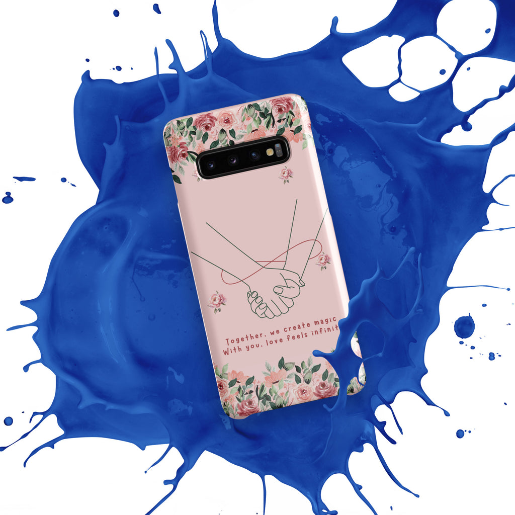 Infinite Love - Romantic Floral Snap Case for Her - Samsung Galaxy S10 - Phone Case