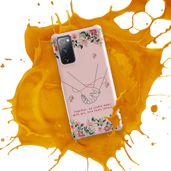 Infinite Love - Romantic Floral Snap Case for Her - - Phone Case