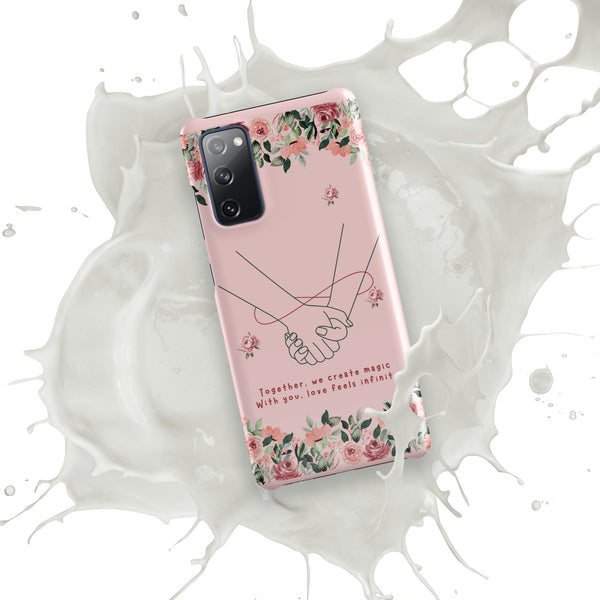 Infinite Love - Romantic Floral Snap Case for Her - - Phone Case