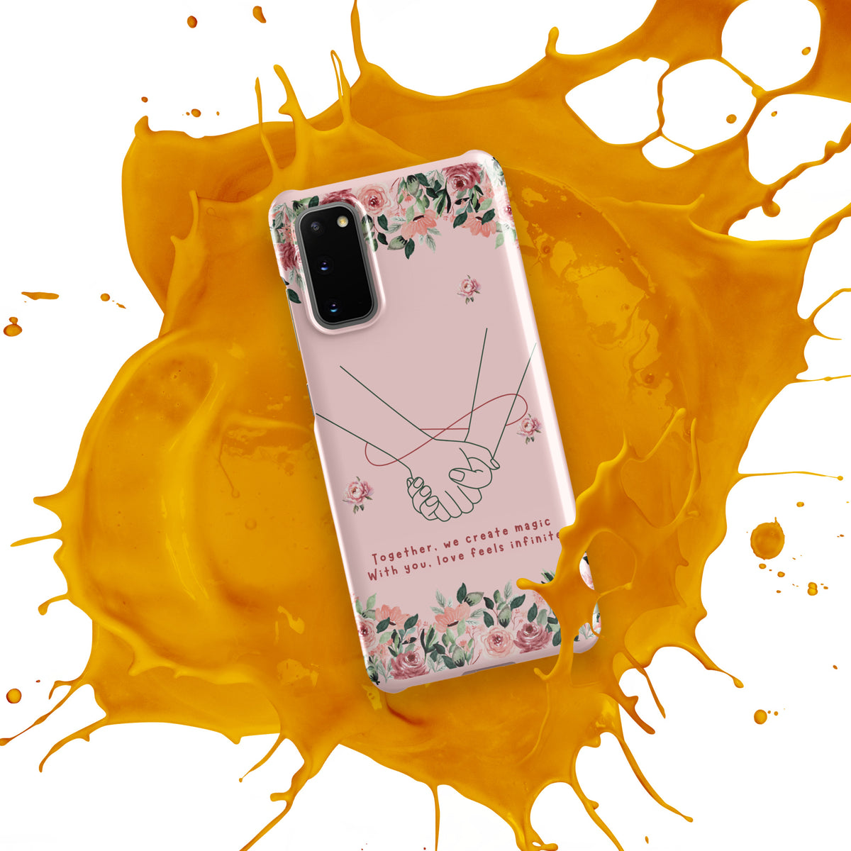 Infinite Love - Romantic Floral Snap Case for Her - - Phone Case