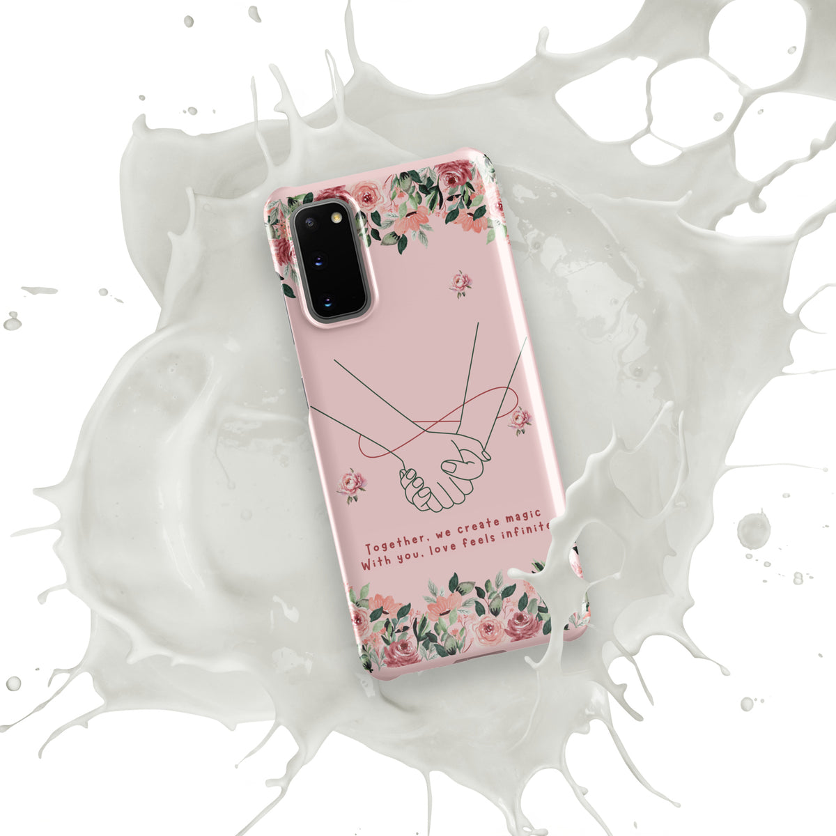 Infinite Love - Romantic Floral Snap Case for Her - - Phone Case