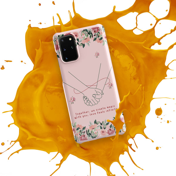 Infinite Love - Romantic Floral Snap Case for Her - - Phone Case