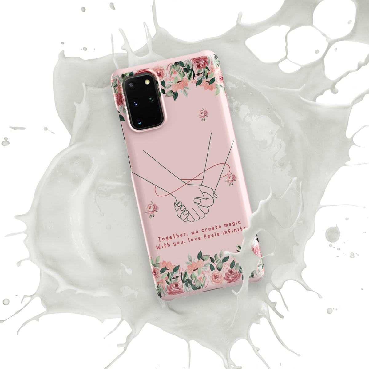 Infinite Love - Romantic Floral Snap Case for Her - - Phone Case