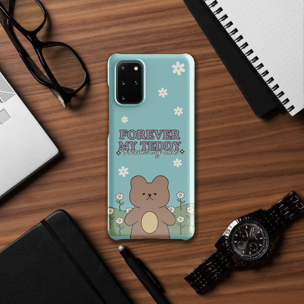 Love and Daisies - Romantic Teddy Bear Snap Case for Her - Samsung Galaxy S20 Plus - Phone Case