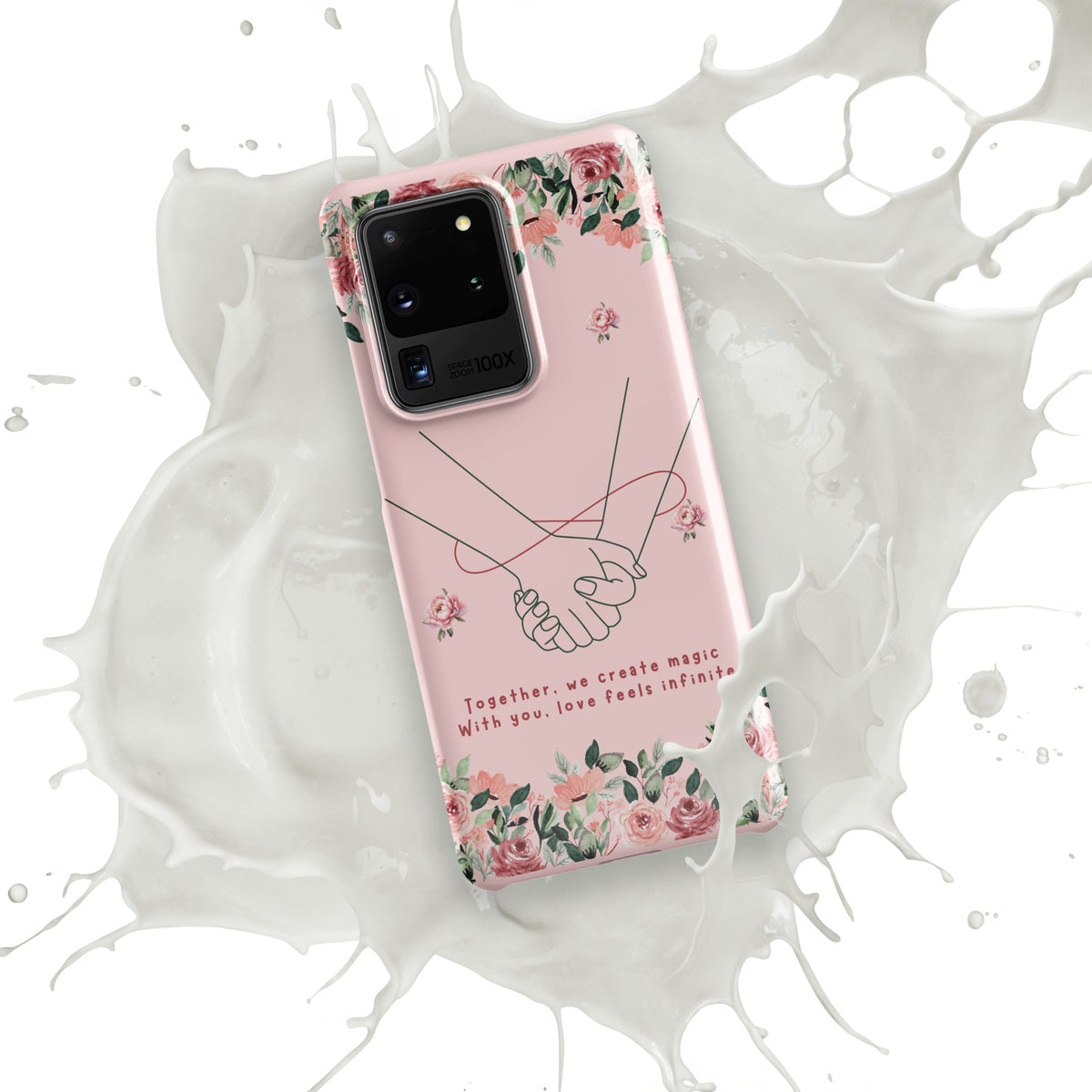 Infinite Love - Romantic Floral Snap Case for Her - - Phone Case