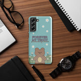 Love and Daisies - Romantic Teddy Bear Snap Case for Her - Samsung Galaxy S21 FE - Phone Case