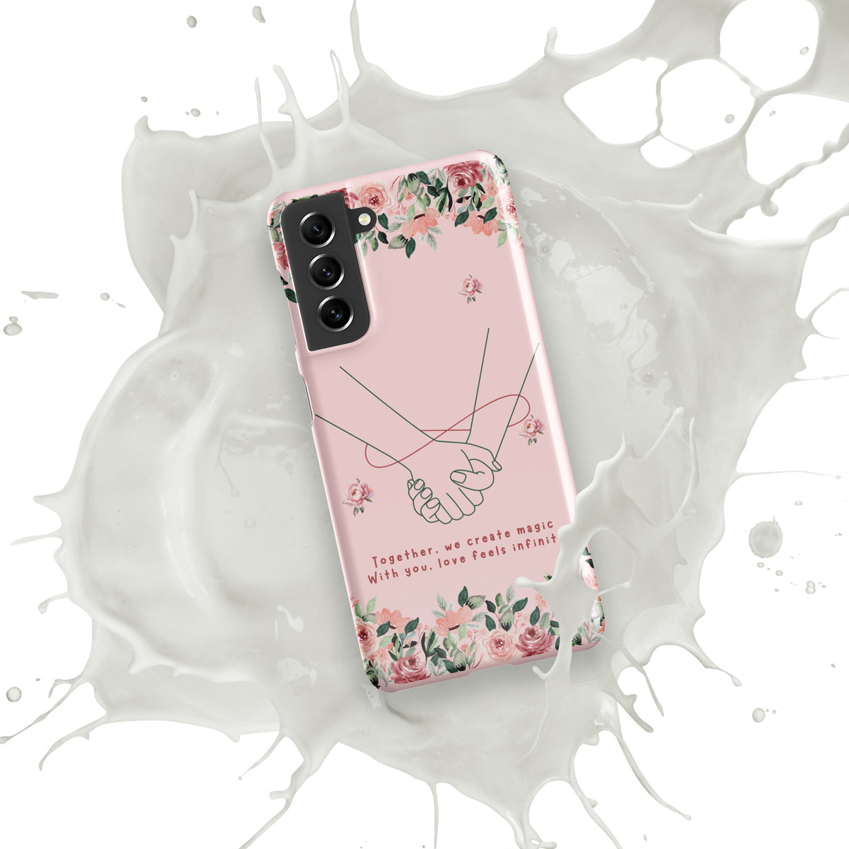 Infinite Love - Romantic Floral Snap Case for Her - - Phone Case