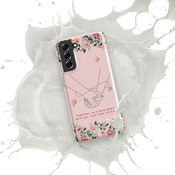 Infinite Love - Romantic Floral Snap Case for Her - - Phone Case