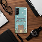 Love and Daisies - Romantic Teddy Bear Snap Case for Her - Samsung Galaxy S21 Plus - Phone Case