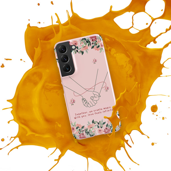 Infinite Love - Romantic Floral Snap Case for Her - - Phone Case