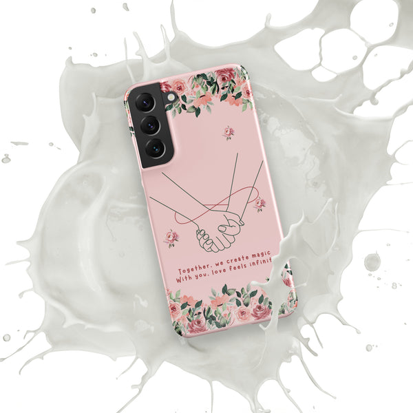 Infinite Love - Romantic Floral Snap Case for Her - - Phone Case