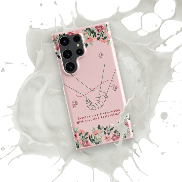 Infinite Love - Romantic Floral Snap Case for Her - - Phone Case