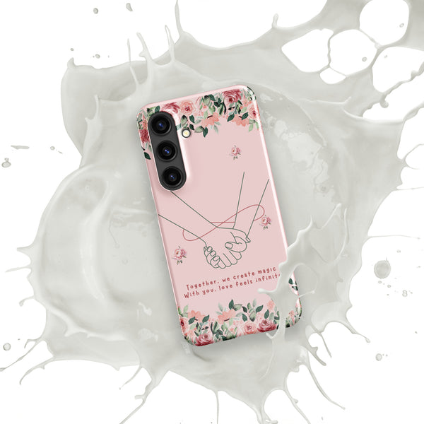 Infinite Love - Romantic Floral Snap Case for Her - - Phone Case