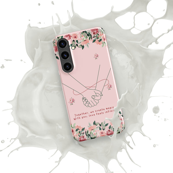 Infinite Love - Romantic Floral Snap Case for Her - - Phone Case