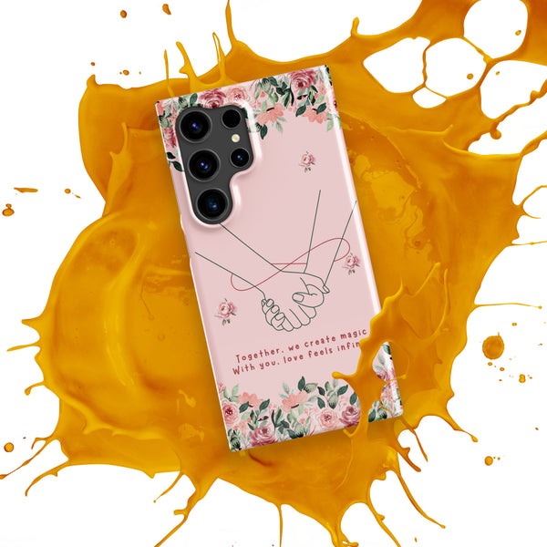 Infinite Love - Romantic Floral Snap Case for Her - - Phone Case