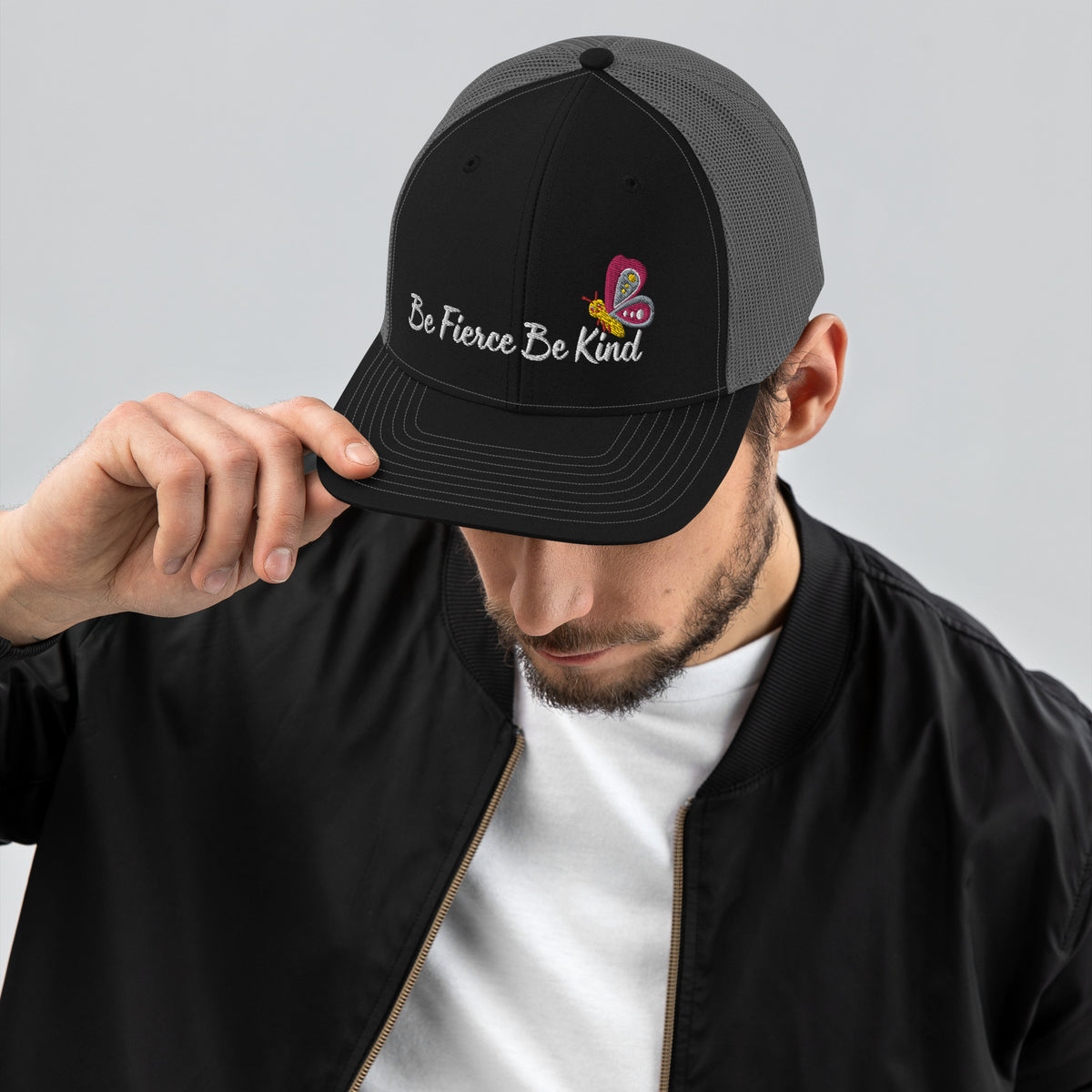 Embrace the Duality - Be Fierce - Be Kind Snapback Cap - - Caps