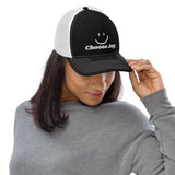 Choose Joy - Snapback Trucker Cap - Black White - Caps