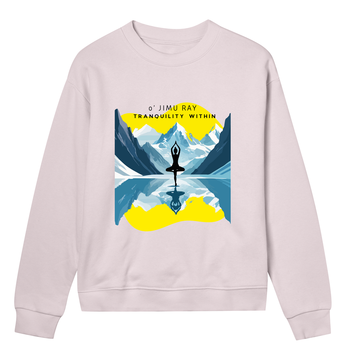 Echoes of Tranquillity - Wearable Peace - Soft pink women - Sweatshirts