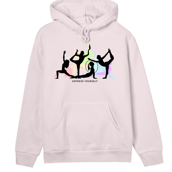 Dance of Colors - Stylish Women's Hoodie - Soft pink women - Hoodies