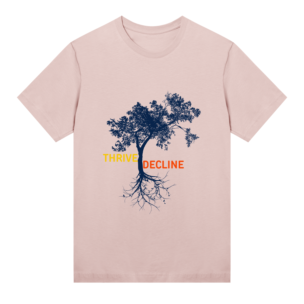 Thrive and Decline - A Stylish Paradox - Soft pink women - T-shirts