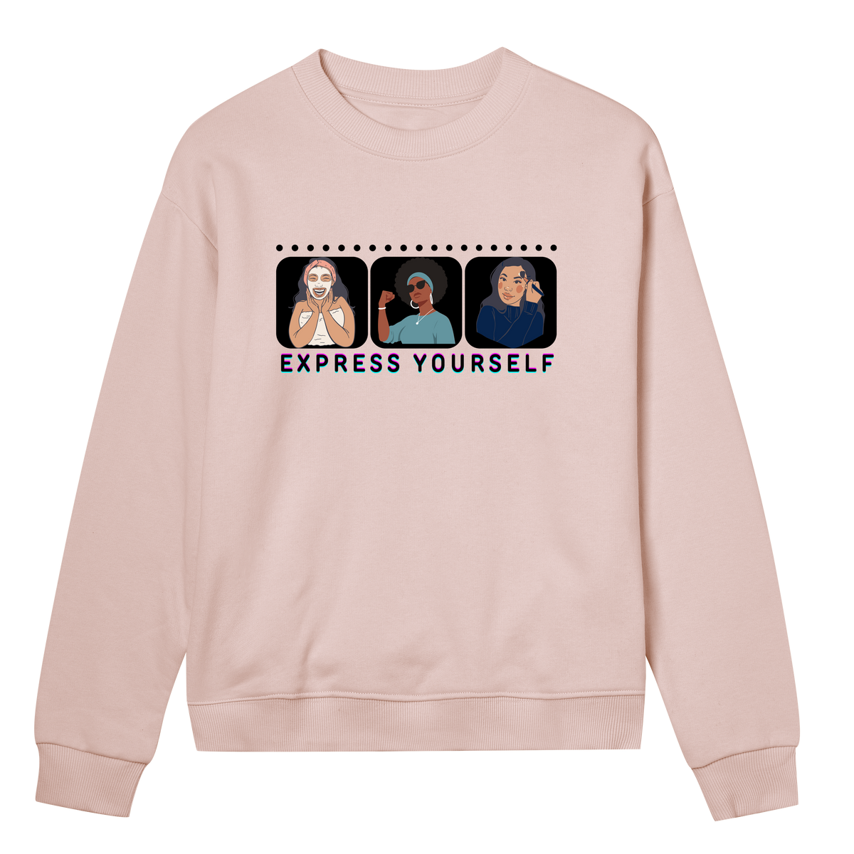 Celebrating You - Expressive Women's Sweatshirt - Soft pink women - Sweatshirts