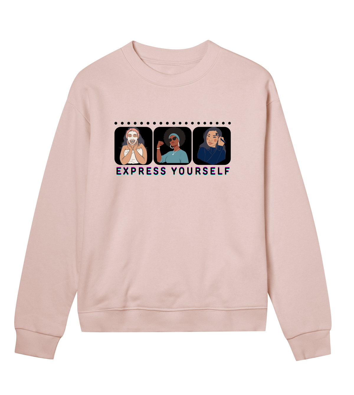 Celebrating You - Expressive Women's Sweatshirt - Soft pink women - Sweatshirts