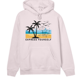 Palm Paradise - Your Beach-Side Vibe - Soft pink women - Hoodies