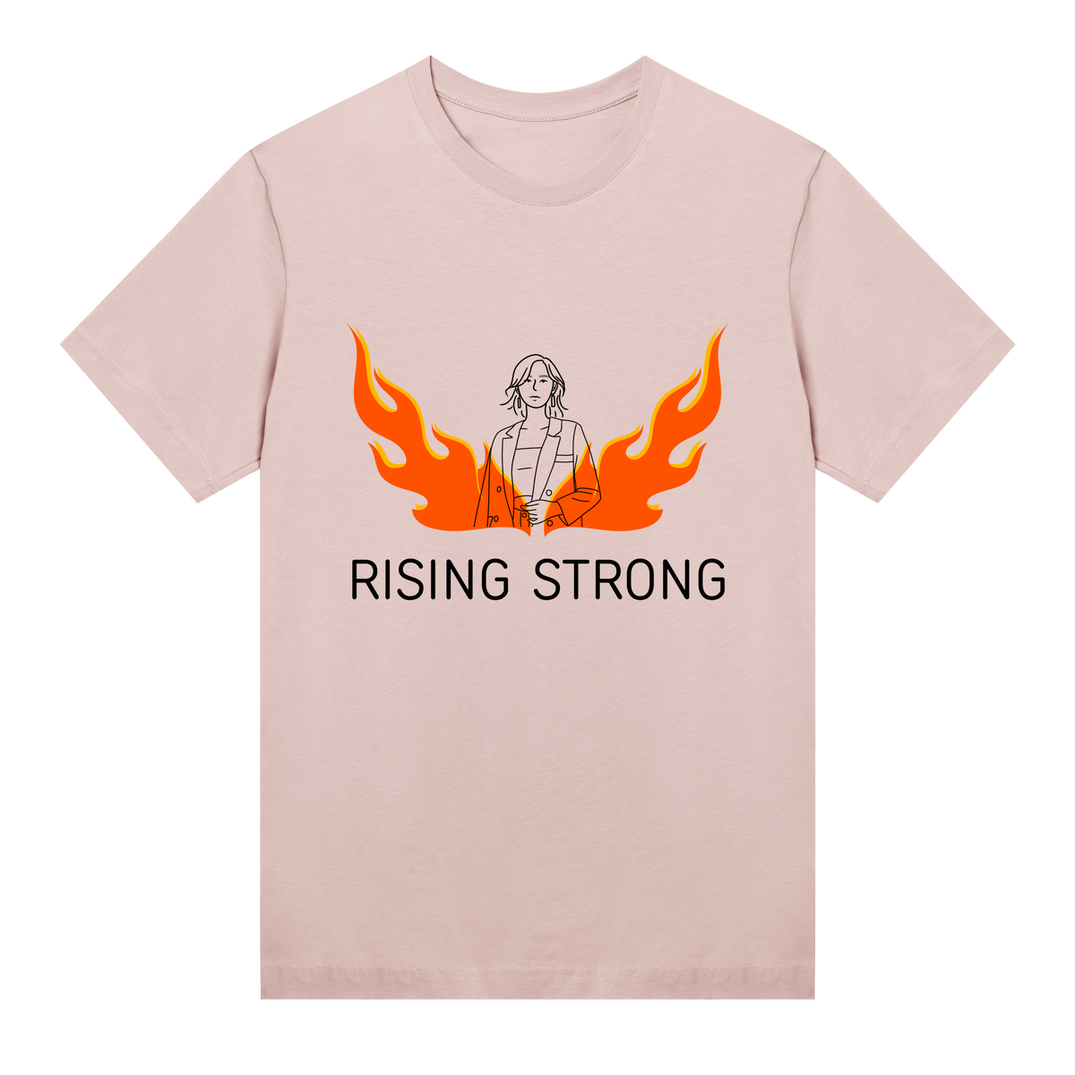 Flame of Strength T-Shirt - Soft pink women - T-shirts