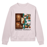 Nostalgic Collage - Past Meets Present - Soft pink women - Sweatshirts