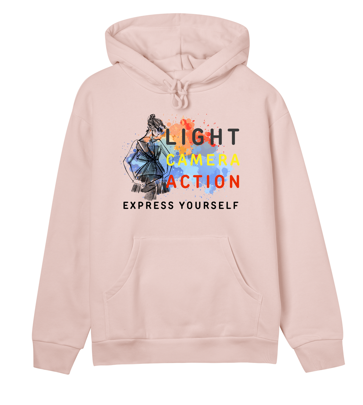 Lights - Camera - Fashion - Soft pink women - Hoodies