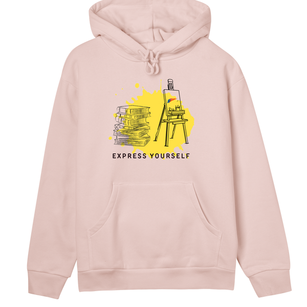 Artistic Essence Hoodie - Express Yourself - Soft pink women - Hoodies