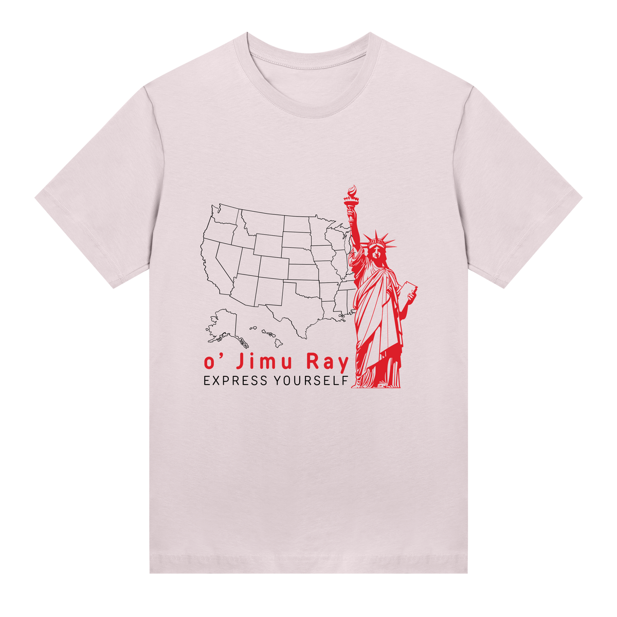 Liberty in Style - o' Jimu Ray - 4th July Special - Soft pink women - T-shirts