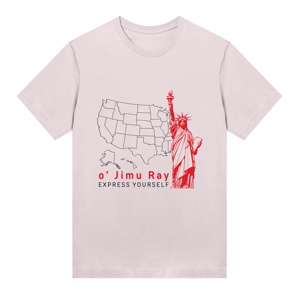 Liberty in Style - o' Jimu Ray - 4th July Special - Soft pink women - T-shirts