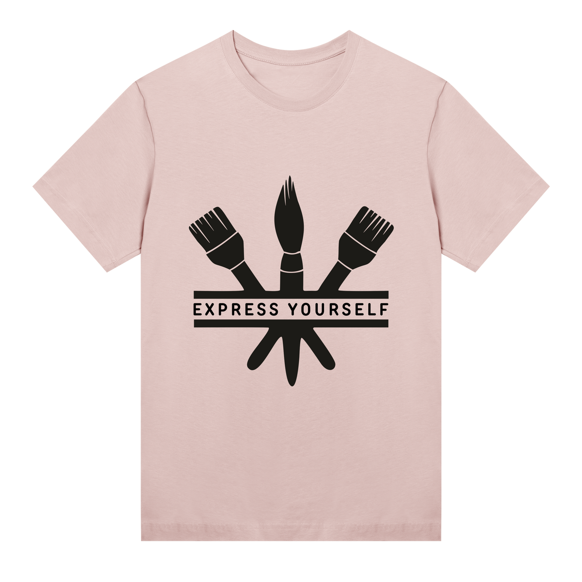 Brush Stroke Statement T-Shirt - Soft pink women - T-shirts