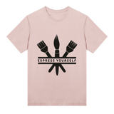 Brush Stroke Statement T-Shirt - Soft pink women - T-shirts