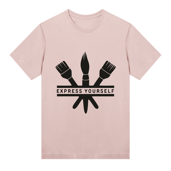 Brush Stroke Statement T-Shirt - Soft pink women - T-shirts