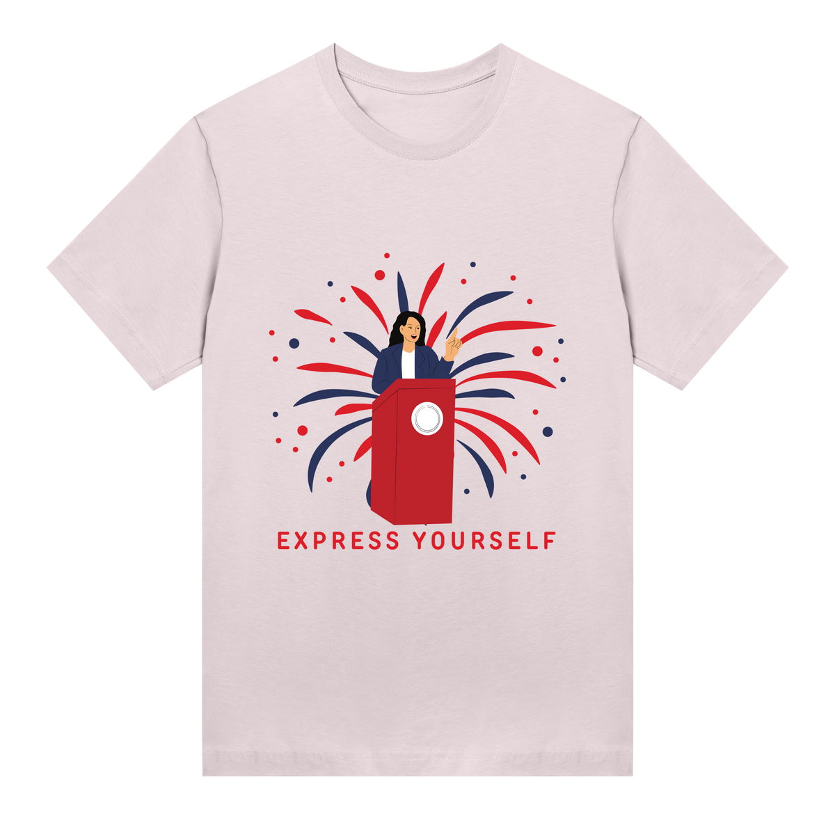 Patriotic Fashion - o' Jimu Ray 4th July Special - Soft pink women - T-shirts