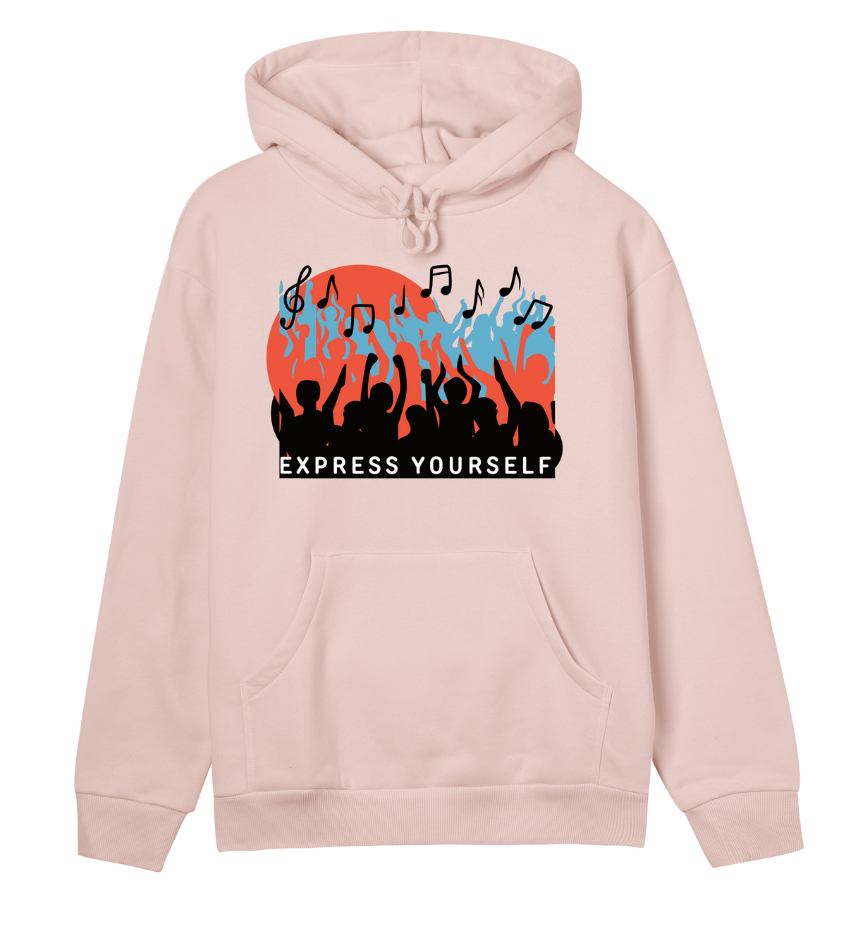 Music in Motion - Contemporary Hoodie - Soft pink women - Hoodies