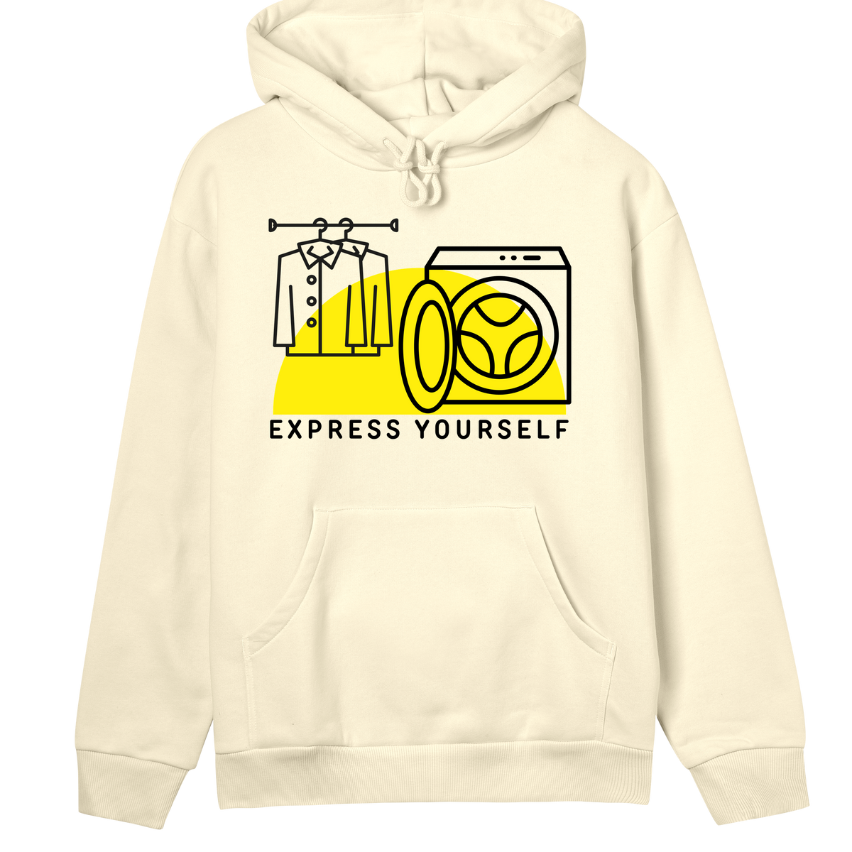 Wash & Wear - Bold Hoodie - Soft yellow women - Hoodies