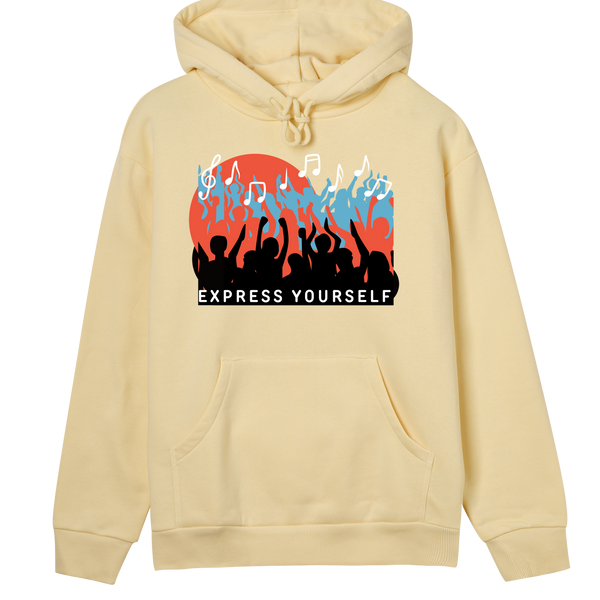 Music in Motion - Contemporary Hoodie - Soft yellow women - Hoodies