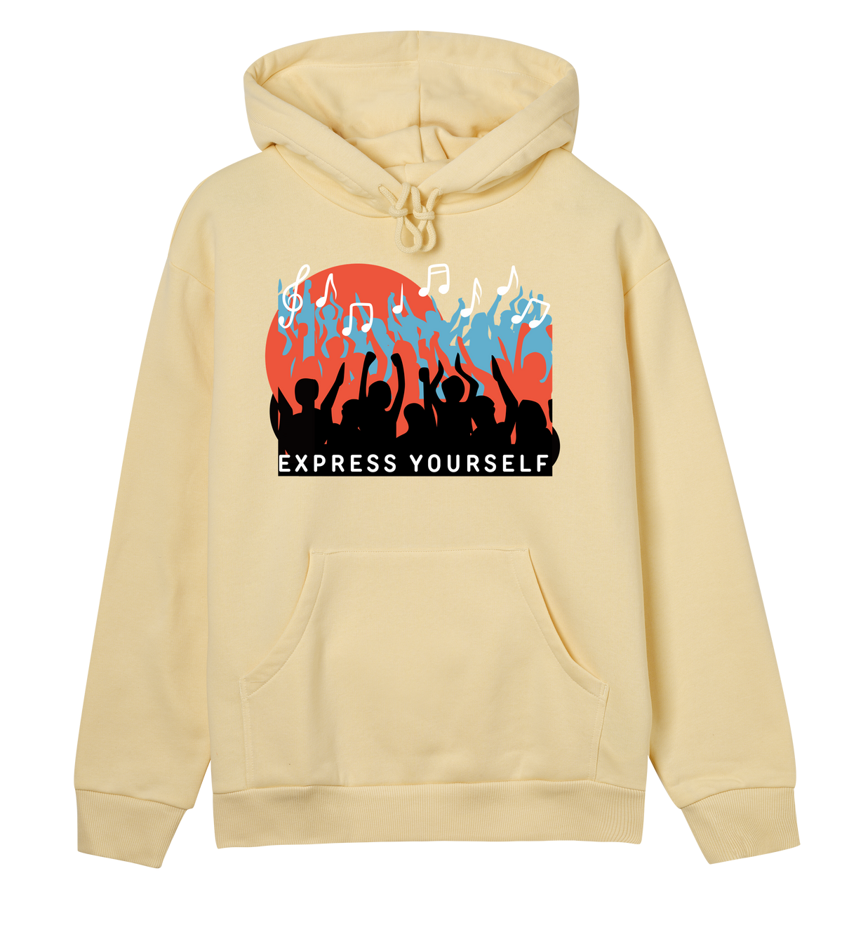Music in Motion - Contemporary Hoodie - Soft yellow women - Hoodies