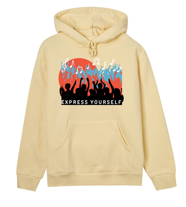 Music in Motion - Contemporary Hoodie - Soft yellow women - Hoodies