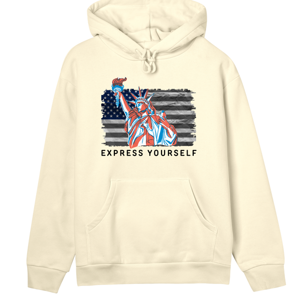 Liberty And Fashion - o' Jimu Ray - 4th July Special - Soft yellow women - Hoodies