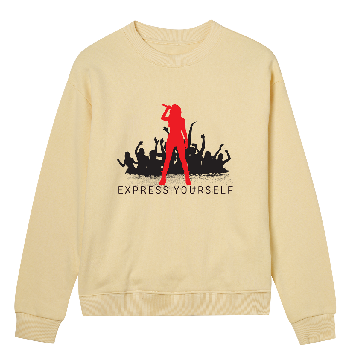 Rock the Stage - Express Yourself Sweatshirt - Soft yellow women - Sweatshirts