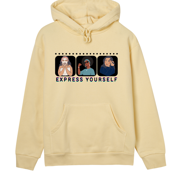 Self-Care & Strength - Express Yourself Hoodie - Soft yellow women - Hoodies